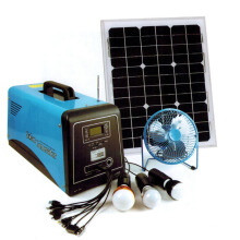 Sistema de energía solar casero